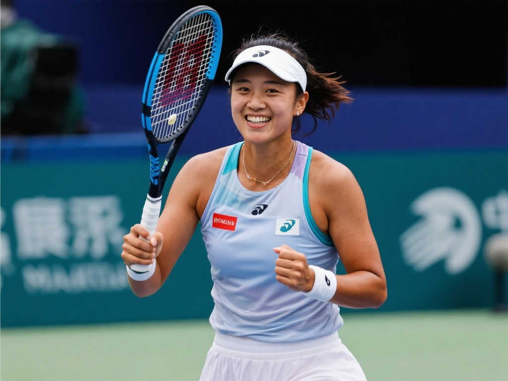 郑钦文带伤奋战，血染赛场晋级印第安维尔斯16强